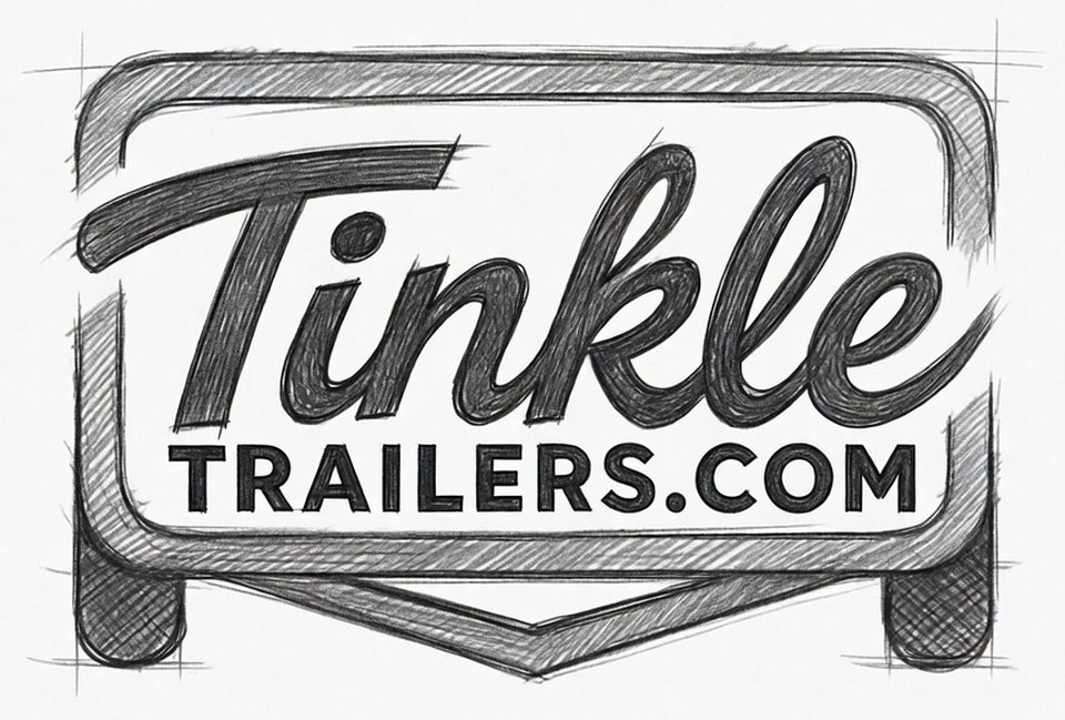 Tinkle Trailers.com logo, pencil script over TRAILERS.COM